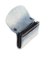 Diesel 1DR Wallet With Strap in Medium Blue, view 6, click to view large image.