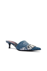 Diesel Venus Mule in Blue, view 2, click to view large image.