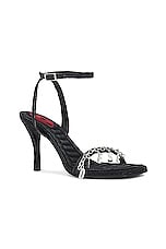 Diesel Vina Sandal in Black, view 2, click to view large image.