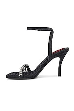Diesel Vina Sandal in Black, view 5, click to view large image.