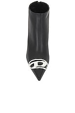 Diesel Venus Heel in Black Leather, view 4, click to view large image.