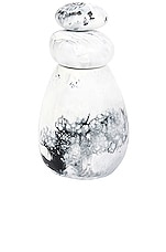 DINOSAUR DESIGNS Boulder Salt Grinder in White Marble Swirl, view 1, click to view large image.