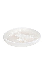 DINOSAUR DESIGNS Large Earth Bowl in Swirl White & Clear, view 1, click to view large image.