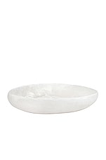 DINOSAUR DESIGNS Large Earth Bowl in Swirl White & Clear, view 2, click to view large image.