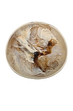 DINOSAUR DESIGNS Medium Earth Bowl in Light Horn Swirl, view 3, click to view large image.