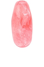 DINOSAUR DESIGNS Medium Pebble Vase in Pink Guava, view 2, click to view large image.