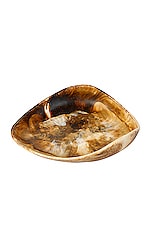 DINOSAUR DESIGNS Large Leaf Bowl in Light Horn, view 1, click to view large image.