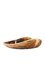 DINOSAUR DESIGNS Large Leaf Bowl in Light Horn, view 2, click to view large image.