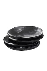 DINOSAUR DESIGNS Set of 4 Boulder Coasters in Black Marble, view 3, click to view large image.
