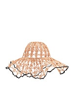 Diotima Web Hat in Copper & Black, view 3, click to view large image.