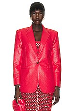 Diotima Oversized Blazer in Hibiscus, view 1, click to view large image.