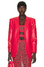 Diotima Oversized Blazer in Hibiscus, view 2, click to view large image.