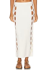 Diotima Steer Skirt in White, view 1, click to view large image.