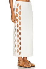 Diotima Steer Skirt in White, view 2, click to view large image.