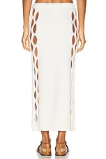 Diotima Steer Skirt in White, view 4, click to view large image.