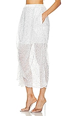 Diotima Peplos Skirt in White, view 3, click to view large image.