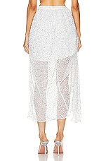 Diotima Peplos Skirt in White, view 4, click to view large image.