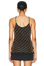 Diotima Heron Camisole Top in Black & Gold, view 3, click to view large image.