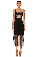 dion lee lace panelled dress Dion Lee Lace Panel Midi Dress