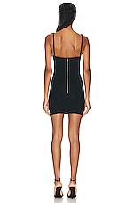Dion Lee Oblique Corset Dress in Black, view 3, click to view large image.