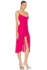 Dion Lee Ventral Boned Folded Dress in Candy, view 2, click to view large image.