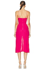 Dion Lee Ventral Boned Folded Dress in Candy, view 3, click to view large image.