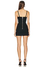 Dion Lee Fishnet Wire Corset Dress in Black, view 3, click to view large image.