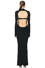 Dion Lee Double Underwire Bra Dress in Black, view 4, click to view large image.