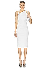 Dion Lee Safety Slider Rib Dress in Ivory, view 1, click to view large image.