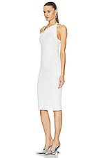 Dion Lee Safety Slider Rib Dress in Ivory, view 3, click to view large image.