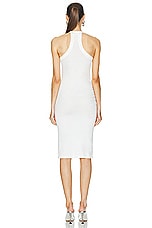 Dion Lee Safety Slider Rib Dress in Ivory, view 4, click to view large image.