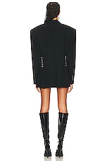 Dion Lee Diamond Stud Jacket in Black, view 3, click to view large image.