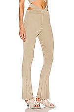 Dion Lee Cross Rib Pant in Sand & Military, view 2, click to view large image.
