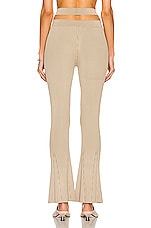 Dion Lee Cross Rib Pant in Sand & Military, view 3, click to view large image.