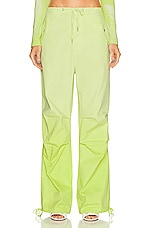 Dion Lee Sunfade Parachute Pants in Light Zest, view 1, click to view large image.