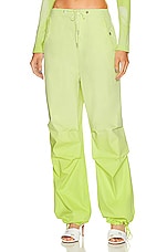 Dion Lee Sunfade Parachute Pants in Light Zest, view 2, click to view large image.