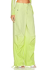 Dion Lee Sunfade Parachute Pants in Light Zest, view 3, click to view large image.