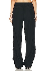 Dion Lee Pocket Cargo Pant in Black, view 3, click to view large image.