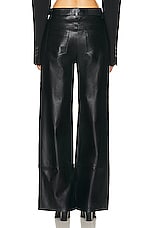 Dion Lee Studded Snakeskin Pant in Black, view 3, click to view large image.
