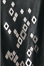 Dion Lee Studded Snakeskin Pant in Black, view 5, click to view large image.