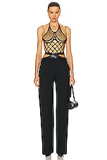 Dion Lee Constrictor Pant in Black, view 4, click to view large image.