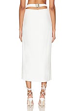 Dion Lee Interloop Skirt in IVORY, view 4, click to view large image.