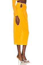 Dion Lee Barball Rope Skirt in Citrine, view 2, click to view large image.