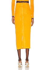 Dion Lee Barball Rope Skirt in Citrine, view 3, click to view large image.