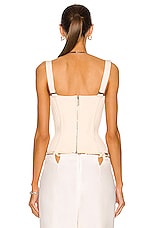 Dion Lee Laced Corset Bodice in Cream, view 3, click to view large image.