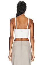 Dion Lee Lace Up Corset Top in Ivory, view 3, click to view large image.