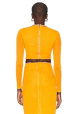 Dion Lee Barball Rope Long Sleeve Top in Citrine, view 3, click to view large image.
