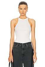 Dion Lee Barball Tank in Ivory, view 1, click to view large image.