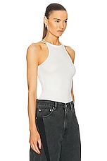 Dion Lee Barball Tank in Ivory, view 2, click to view large image.
