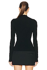 Dion Lee Double Underwire Knit Top in Black, view 3, click to view large image.